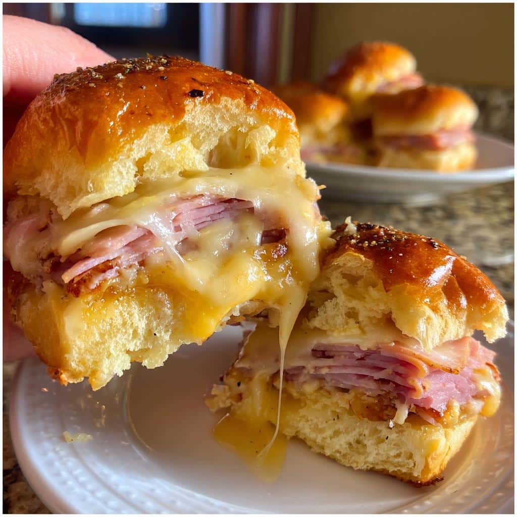 Air Fryer Ham & Cheese Sliders