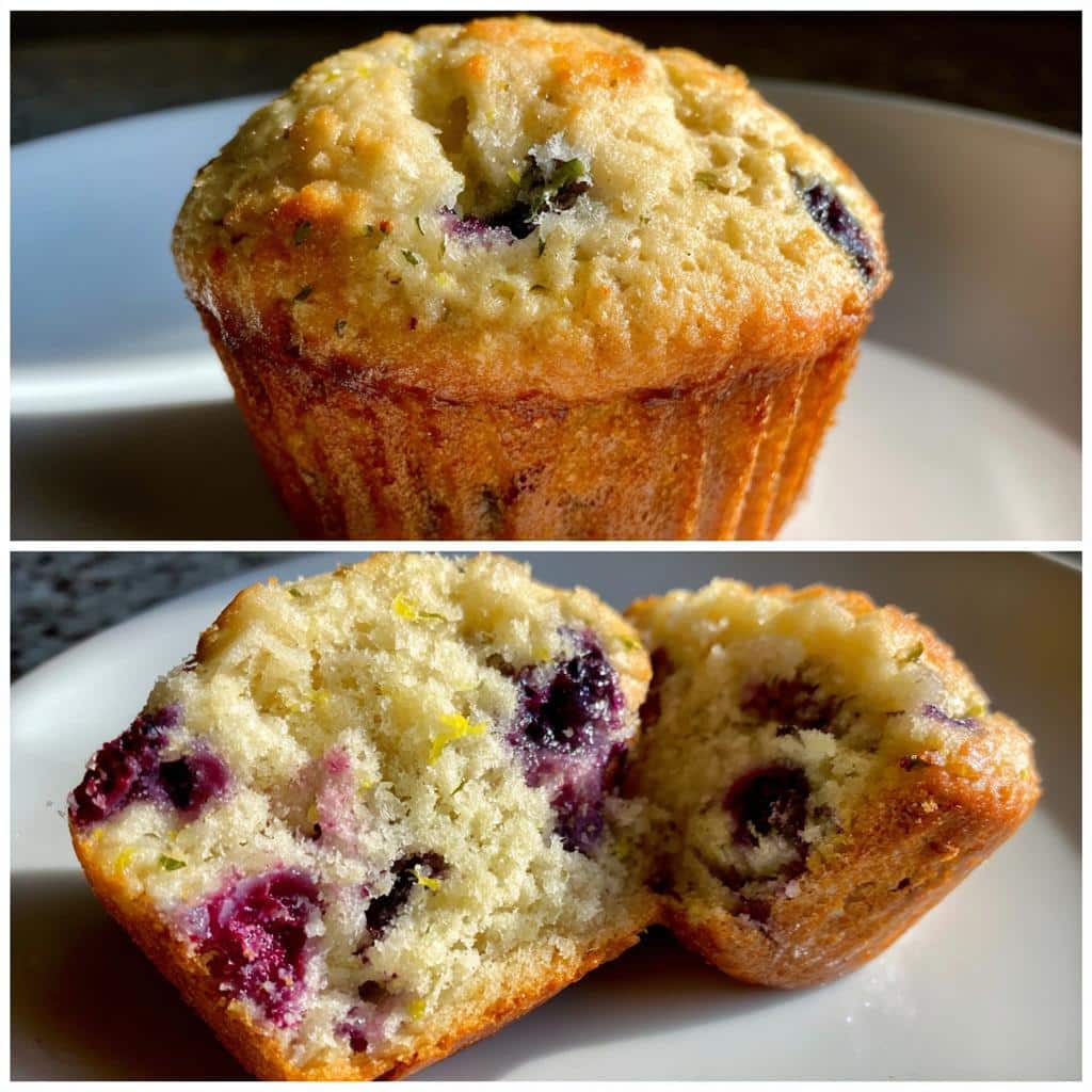 Air Fryer Lemon Blueberry Muffins - detail 1