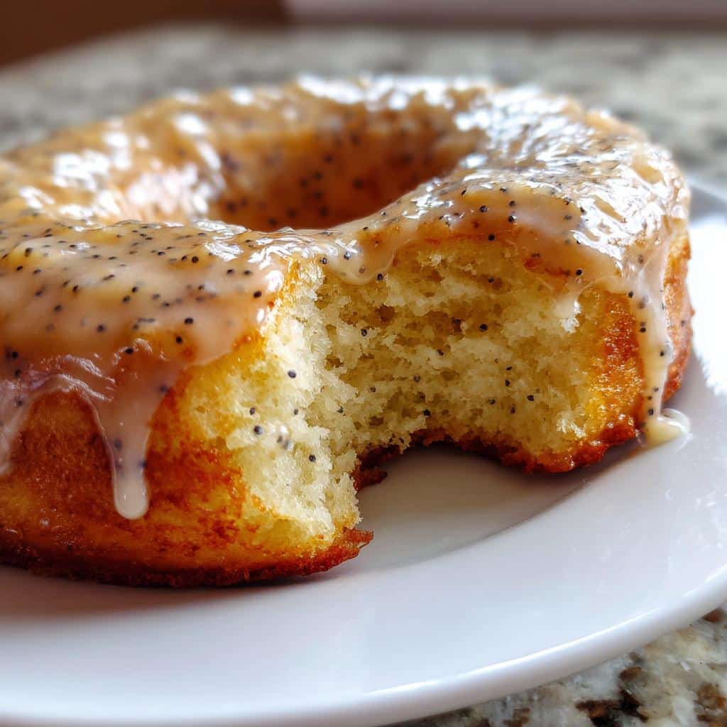 Air Fryer Lemon Poppyseed Donuts
