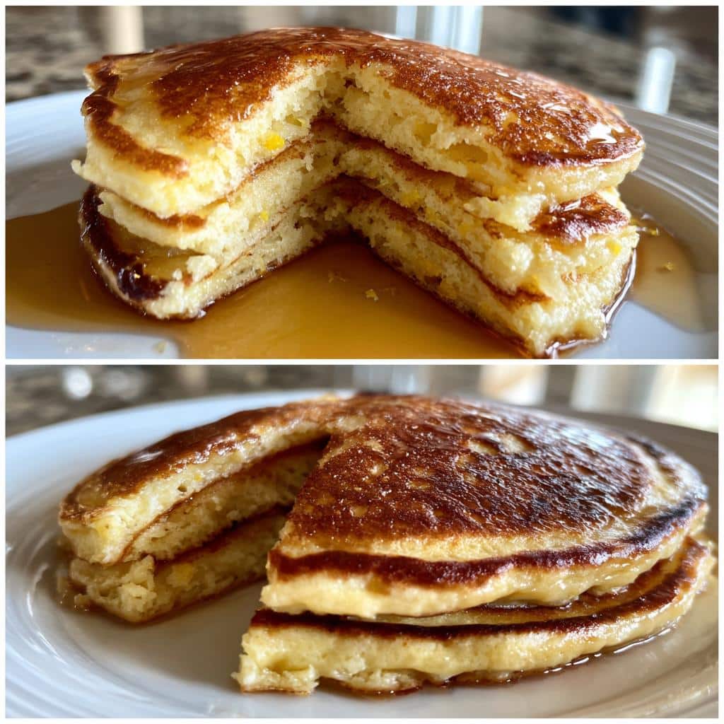 Air Fryer Lemon Ricotta Pancakes - detail 1