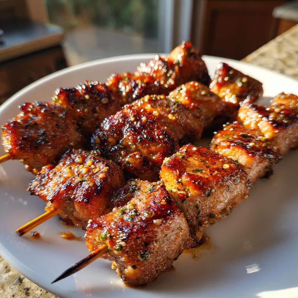Air Fryer Lemongrass Pork Skewers - detail 1
