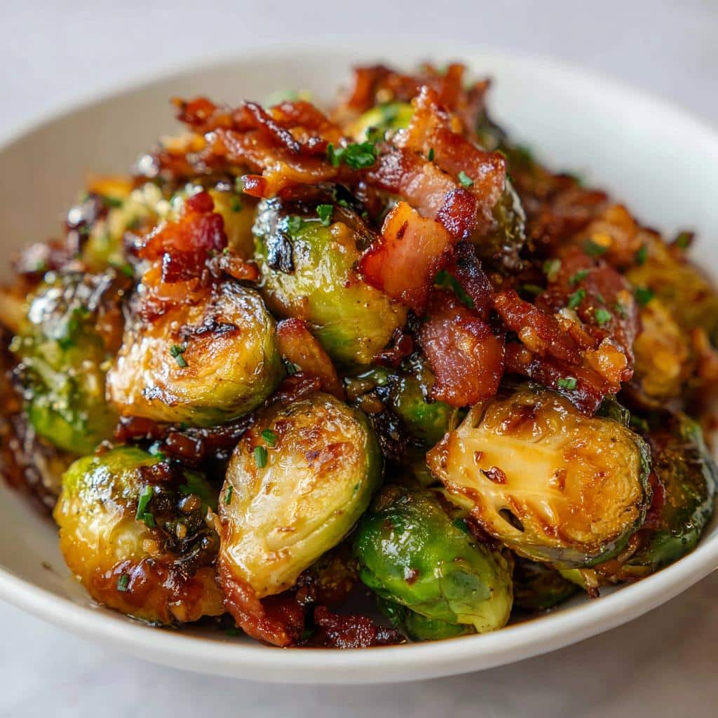 Air Fryer Maple-Bacon Brussels Sprouts - detail 1