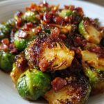 Air Fryer Maple-Bacon Brussels Sprouts