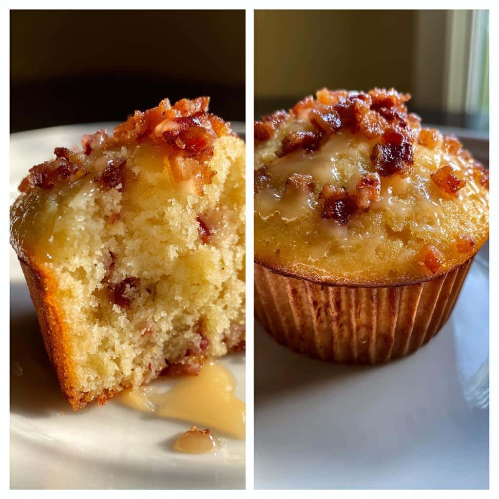 Air Fryer Maple Bacon Cupcakes - detail 1