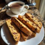 Air Fryer Mocha Biscotti