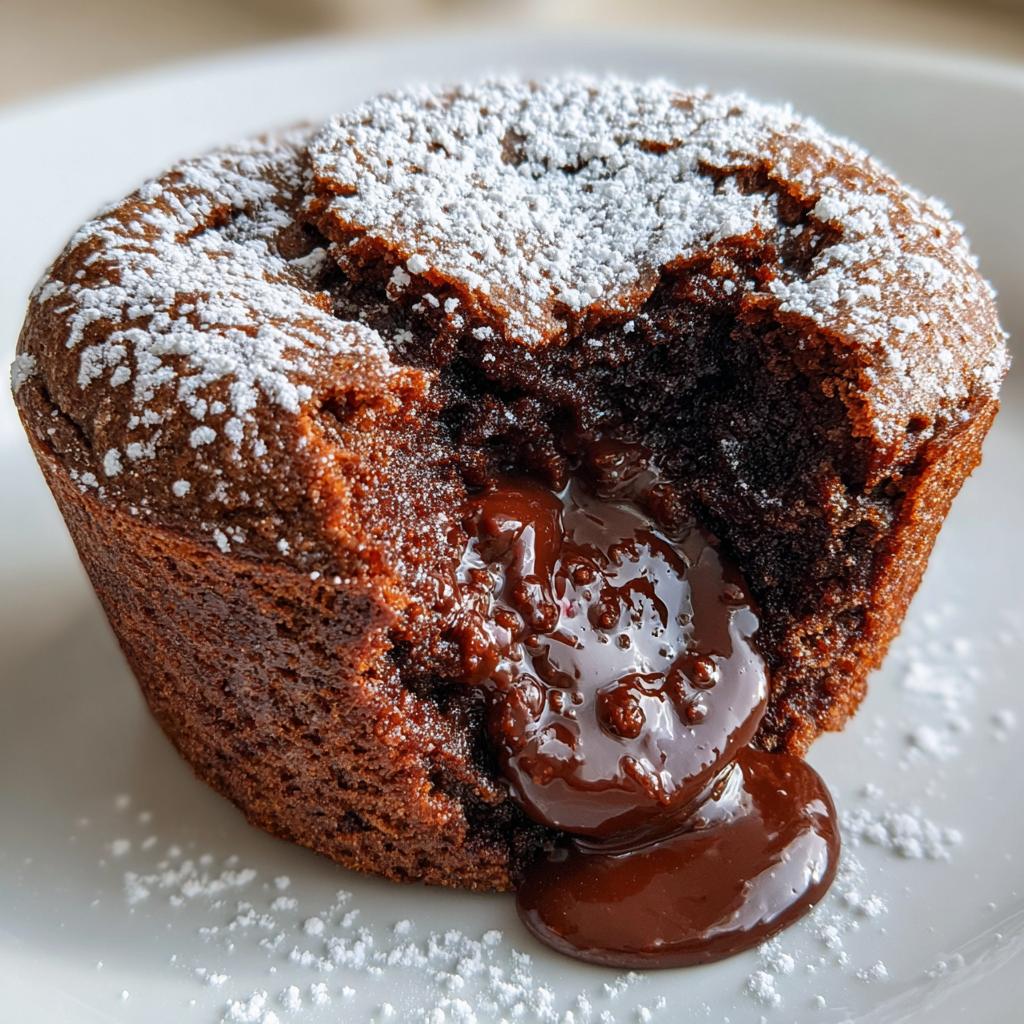 Air Fryer Molten Chocolate Lava Cupcakes - detail 1