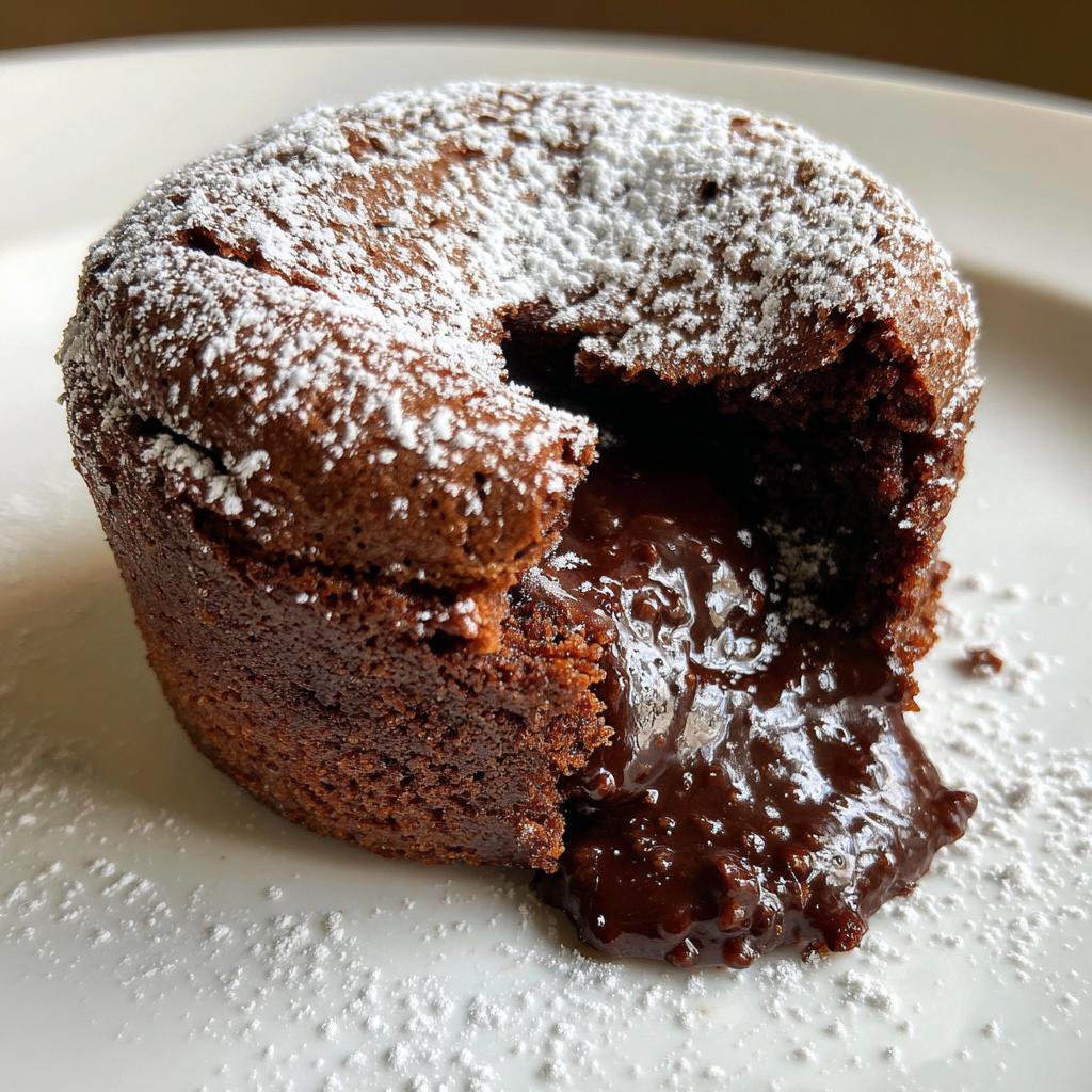 Air Fryer Molten Chocolate Lava Cupcakes