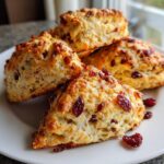 Air Fryer Orange Cranberry Scones