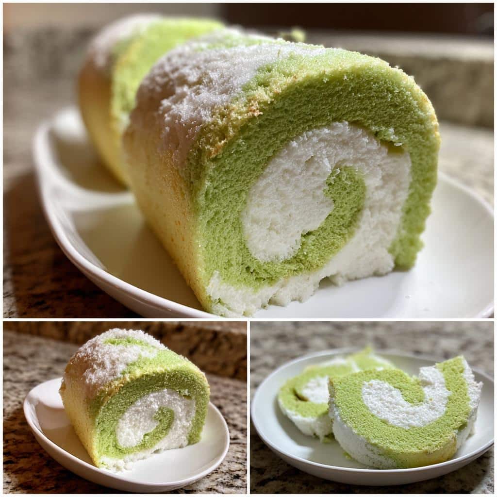 Air Fryer Pandan Cake Rolls
