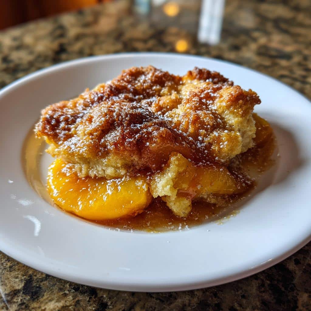 Air Fryer Peach Cobbler - detail 1