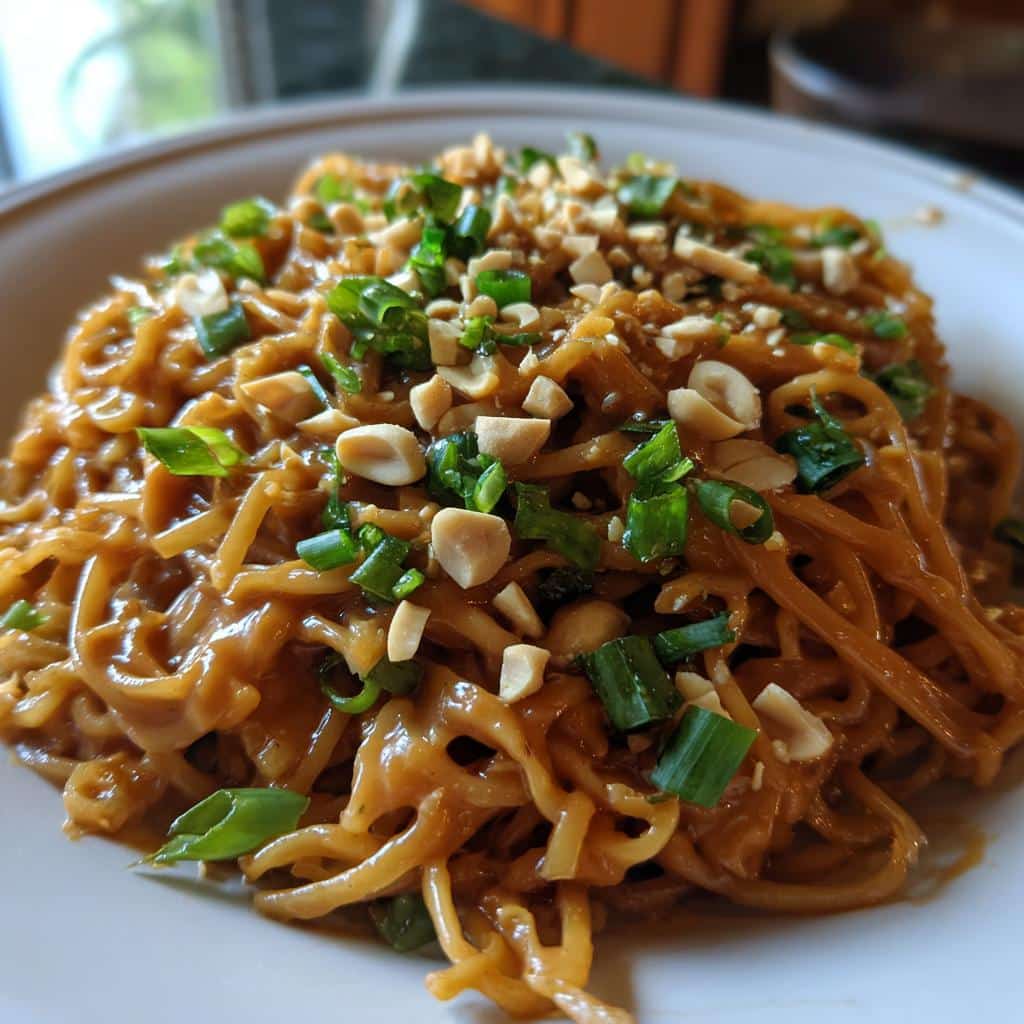 Air Fryer Peanut Noodles