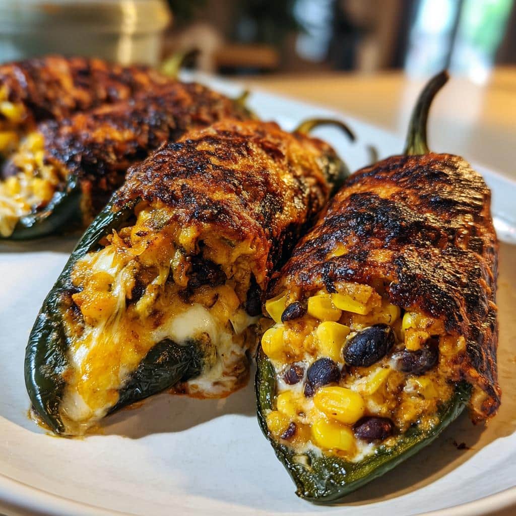 Air Fryer Poblano Peppers - detail 1