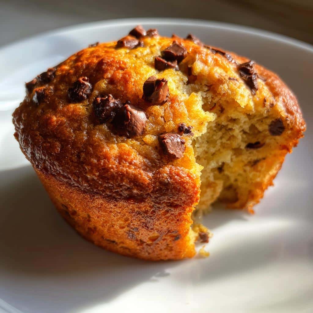 Air Fryer Pumpkin Chocolate Chip Muffins