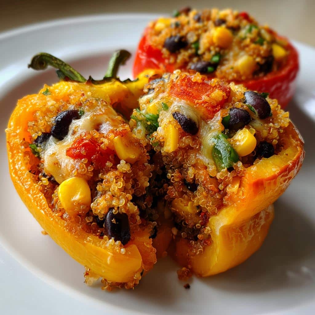 Air Fryer Quinoa-Stuffed Peppers - detail 1