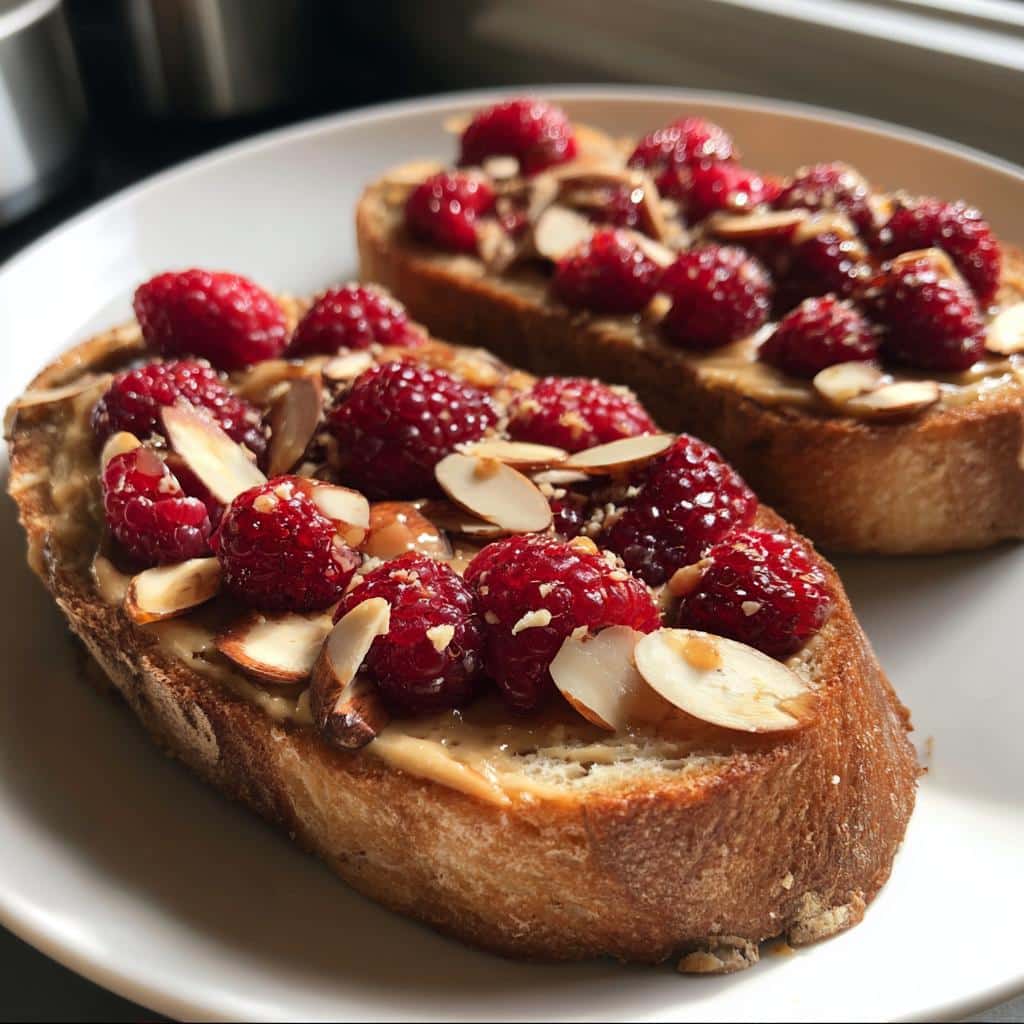 Air Fryer Raspberry-Almond Toast - detail 1