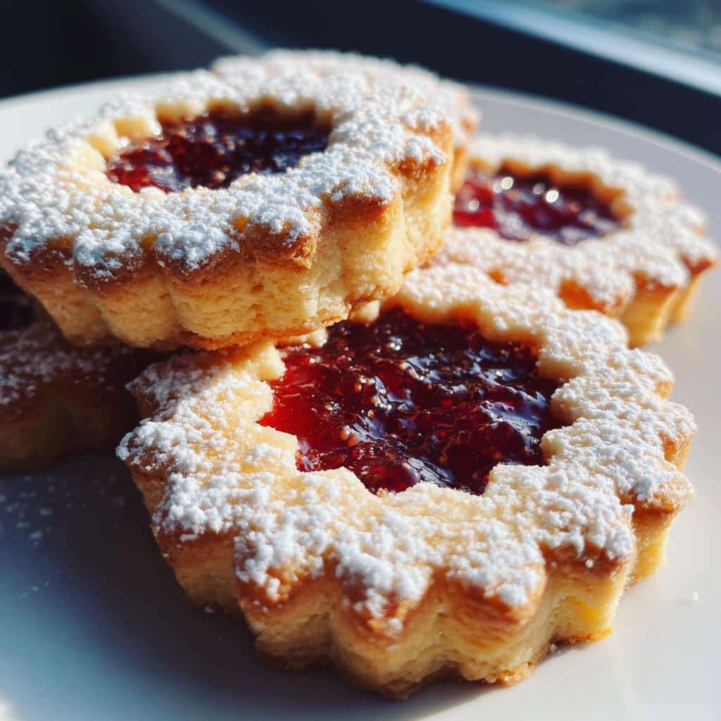 Air Fryer Raspberry Linzer Tarts