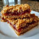 Air Fryer Raspberry Oat Bars