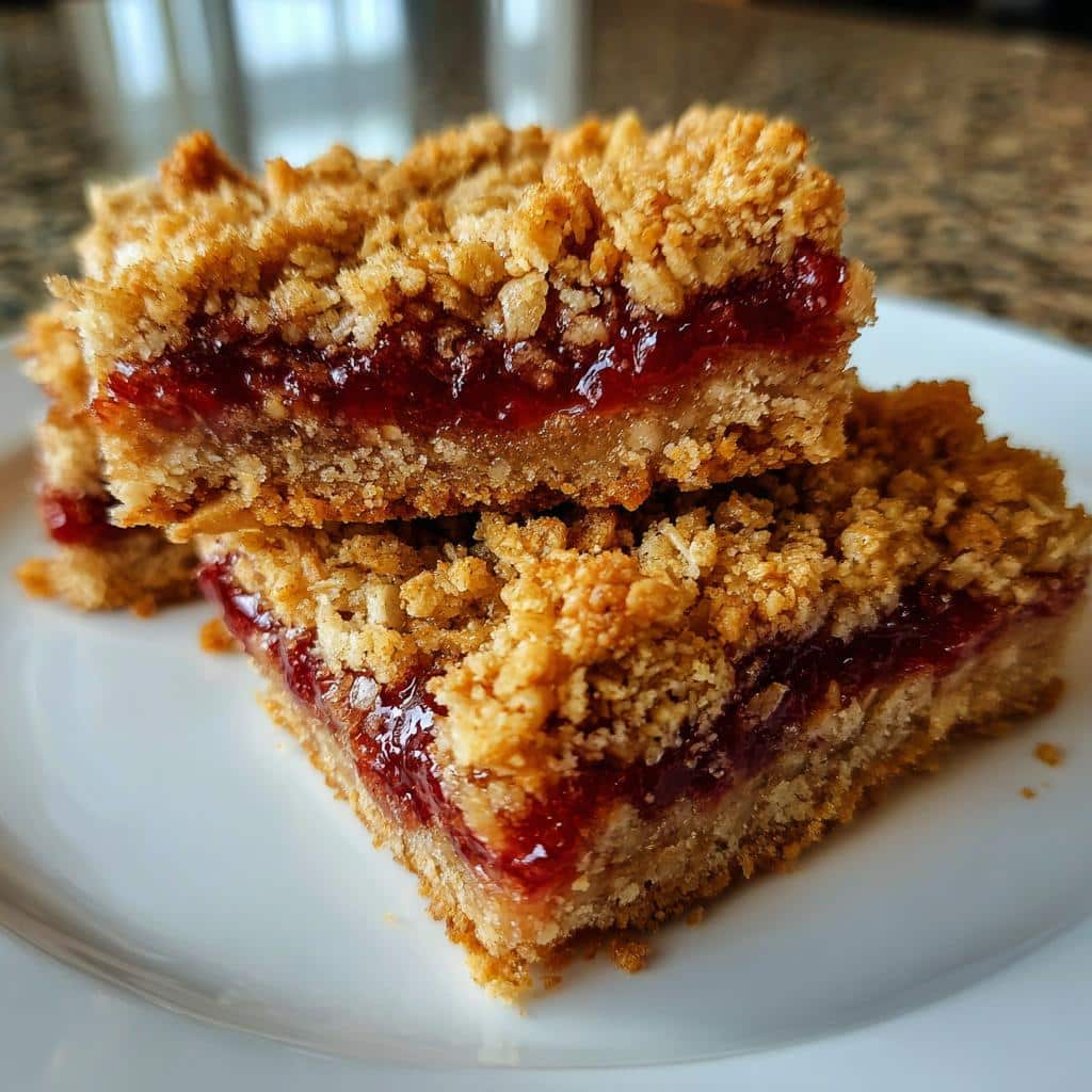 Air Fryer Raspberry Oat Bars