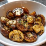 Air Fryer Roasted Mushrooms