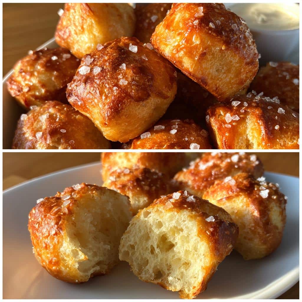 Air Fryer Salted Pretzel Bites