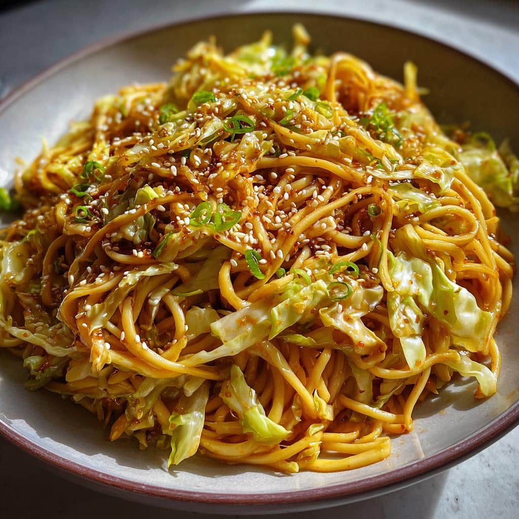 Crispy 20-Minute Air Fryer Sesame Cabbage Noodles Recipe 4 Air Fryer Sesame Cabbage Noodles - detail 1