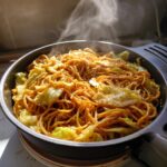 Air Fryer Sesame Cabbage Noodles