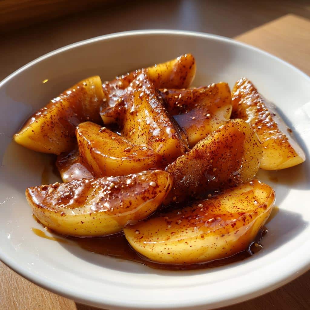 Air Fryer Spiced Caramel Apples - detail 1
