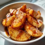 Air Fryer Spiced Caramel Apples