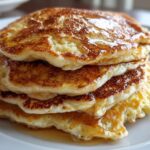 Air Fryer Spiced Eggnog Pancakes