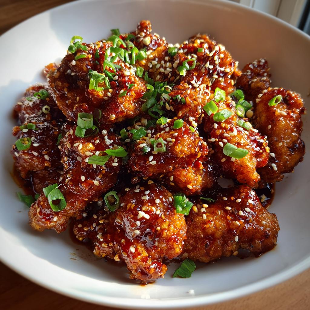 Air Fryer Spicy Korean Fried Chicken - detail 1