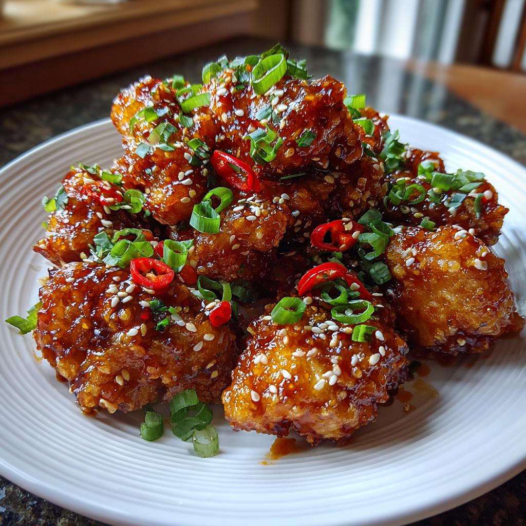 Air Fryer Spicy Korean Fried Chicken