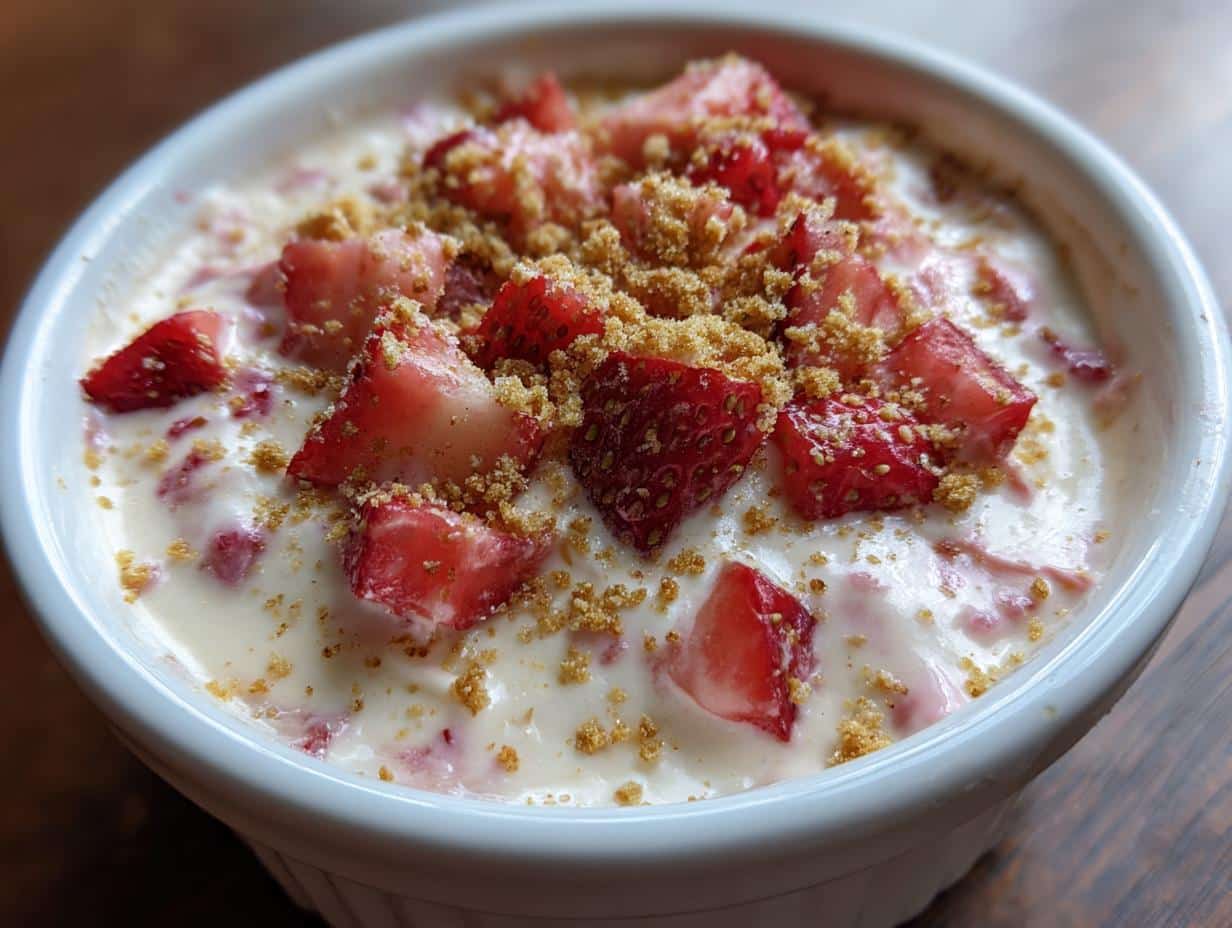 Air Fryer Strawberry Cheesecake Dip - detail 1