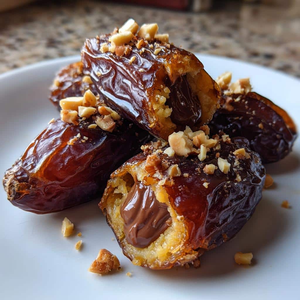 Air Fryer Stuffed Dates (Nutella or Almond)