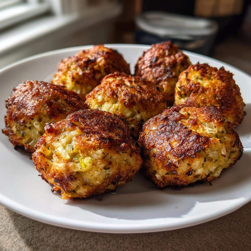 Crispy Air Fryer Stuffing Balls - 15-Minute Holiday Magic 4 Air Fryer Stuffing Balls - detail 1