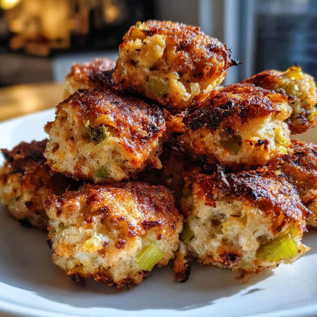 Air Fryer Stuffing Balls