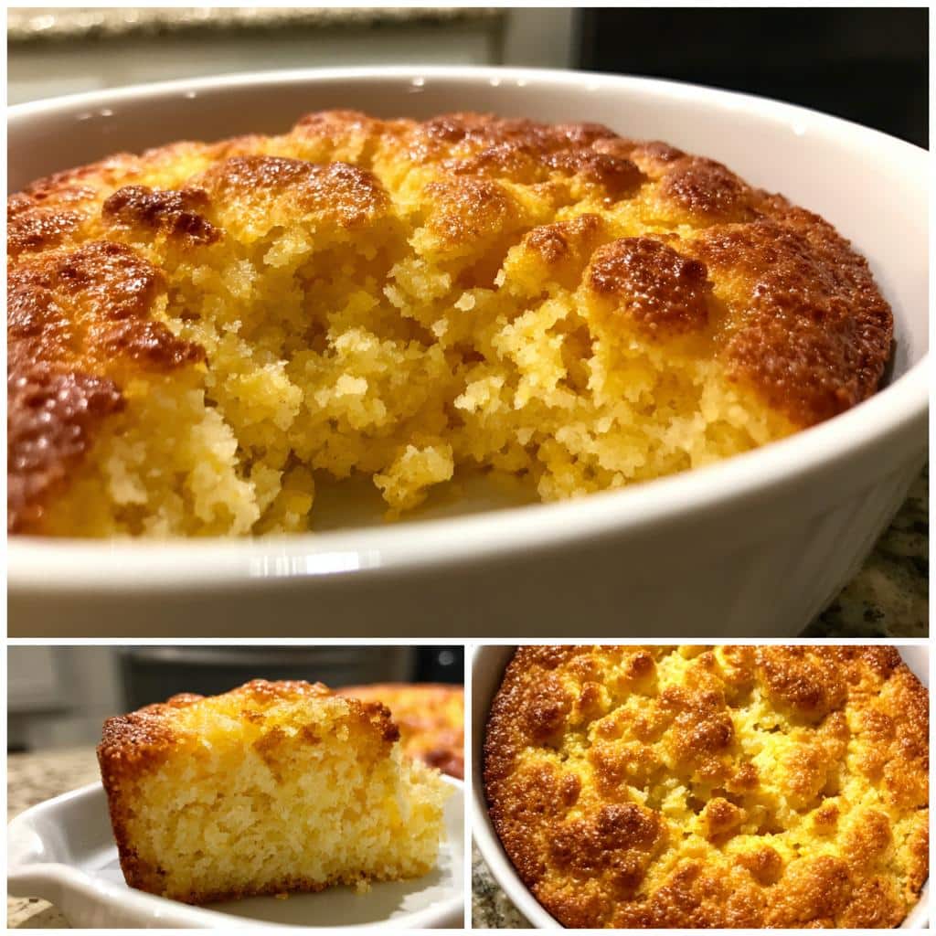Air Fryer Sweet Cornbread Pudding