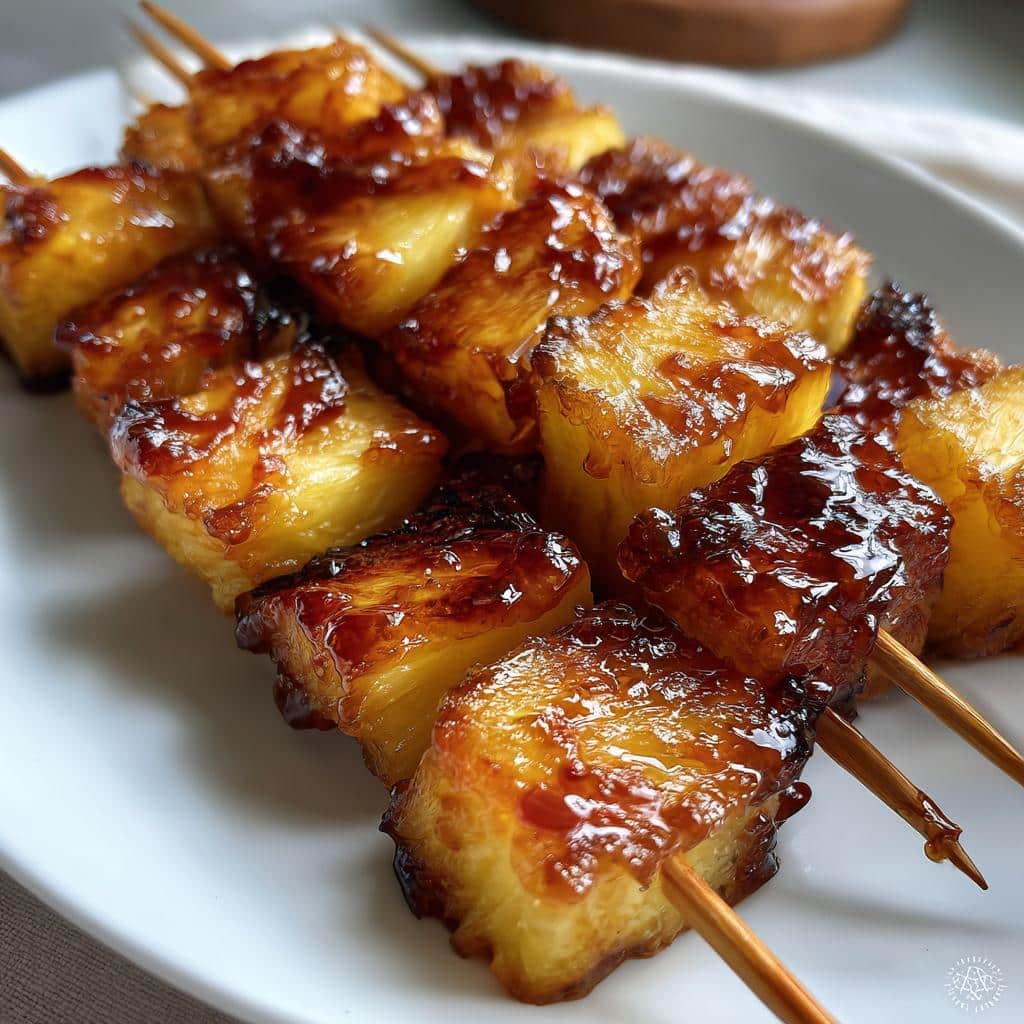 Air Fryer Teriyaki Pineapple Skewers - detail 1
