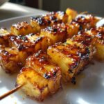 Air Fryer Teriyaki Pineapple Skewers