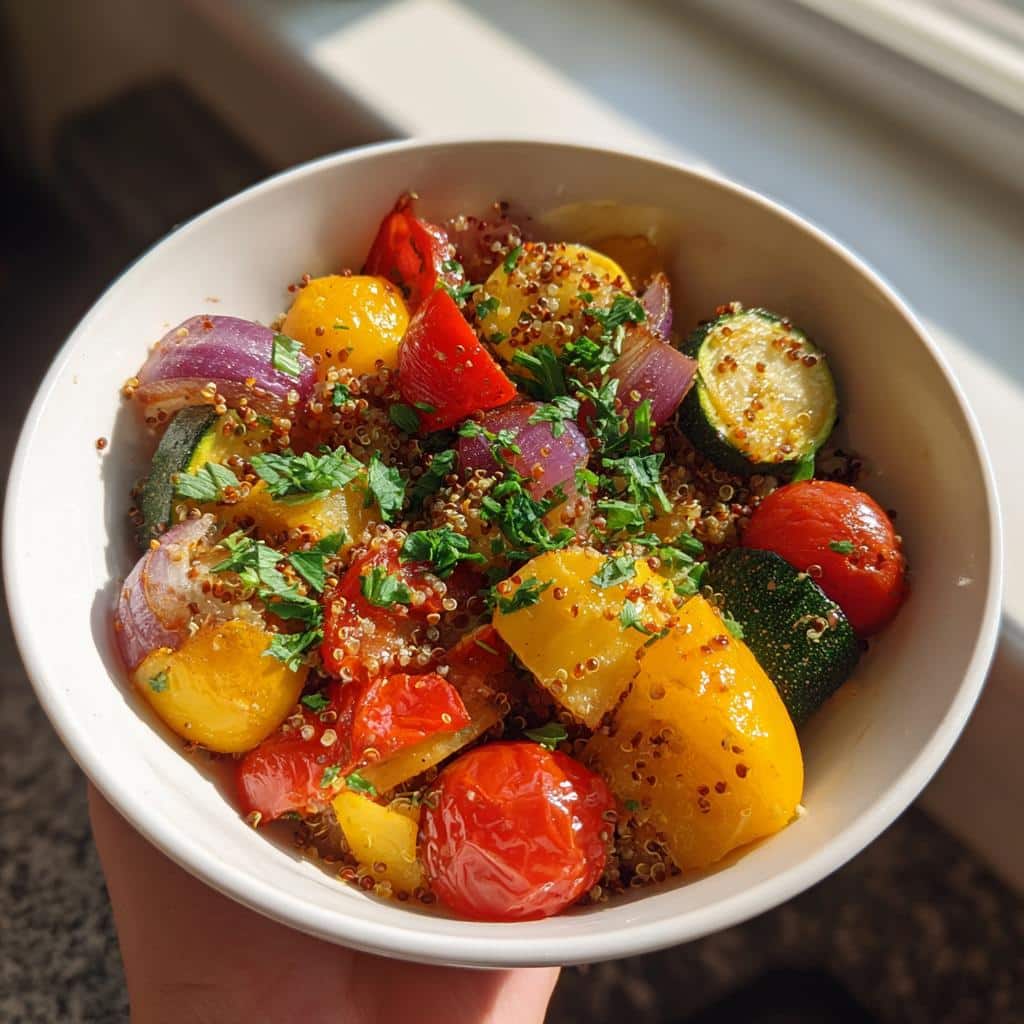 35-Minute Air Fryer Tri-Color Quinoa Bowl - Irresistible! 4 Air Fryer Tri-Color Quinoa Bowl - detail 1