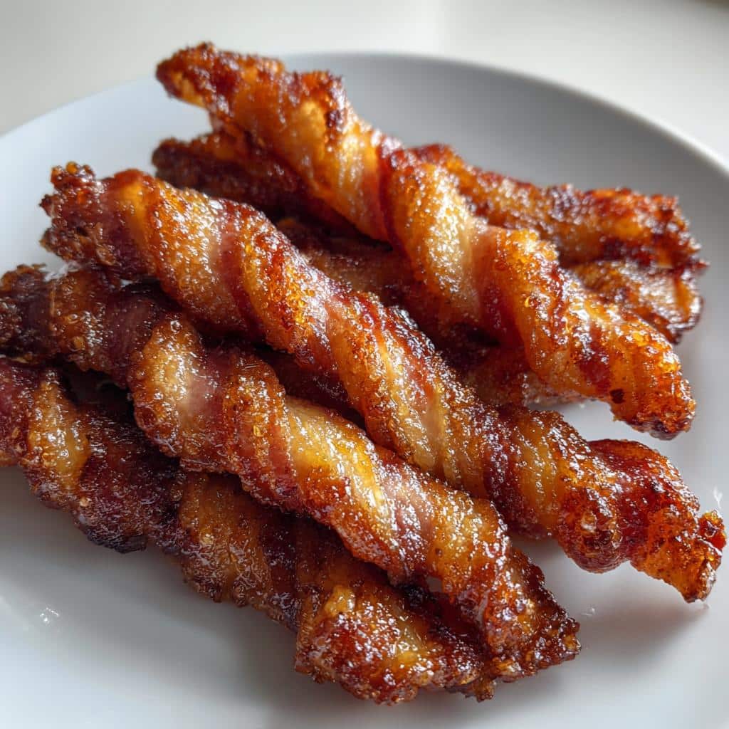 Air Fryer Twisted Bacon