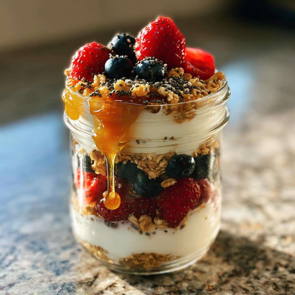 Air Fryer Yogurt Parfait Jars