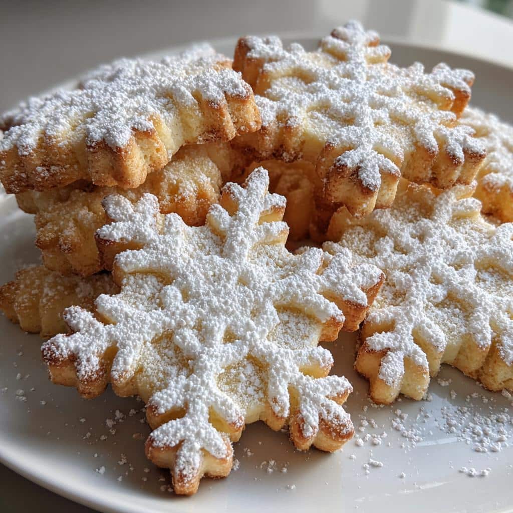 Holiday Air Fryer Snowflake Cookies