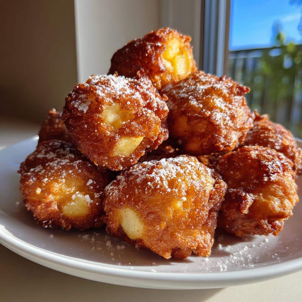 air fryer apple fritters for beginners