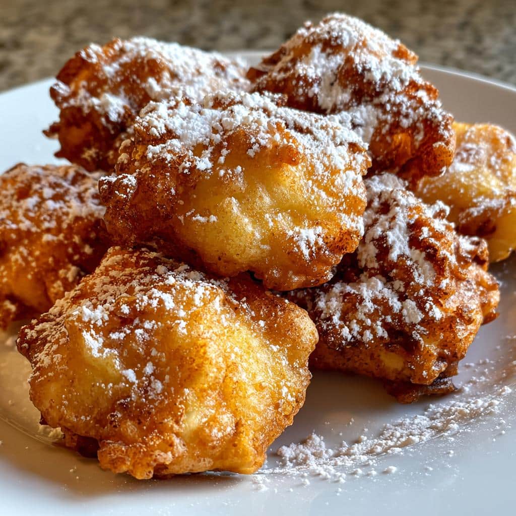 air fryer apple fritters from scratch