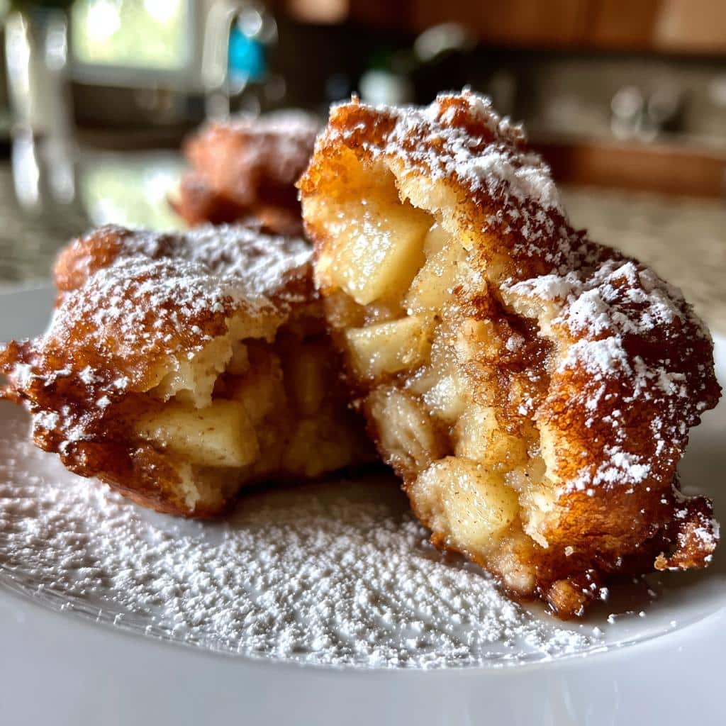 air fryer apple fritters healthy - detail 1