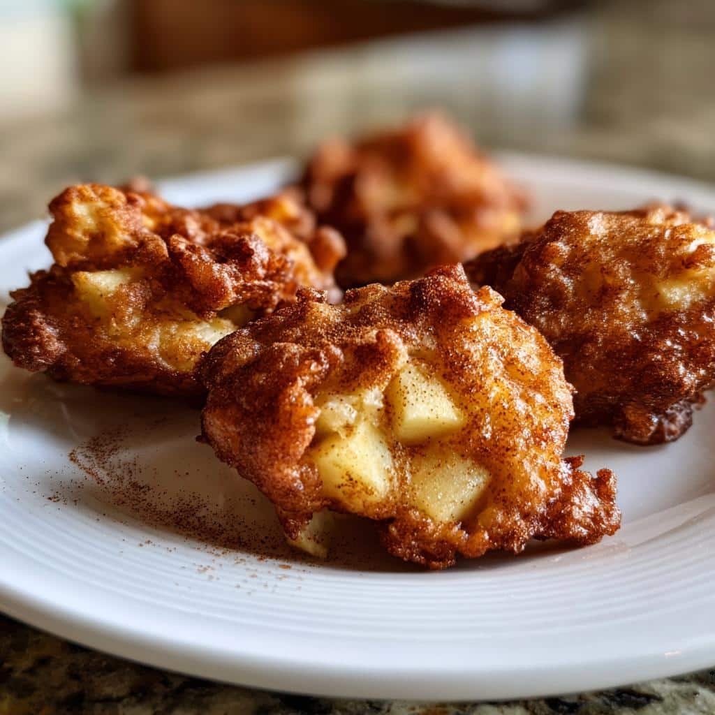 air fryer apple fritters high protein - detail 1