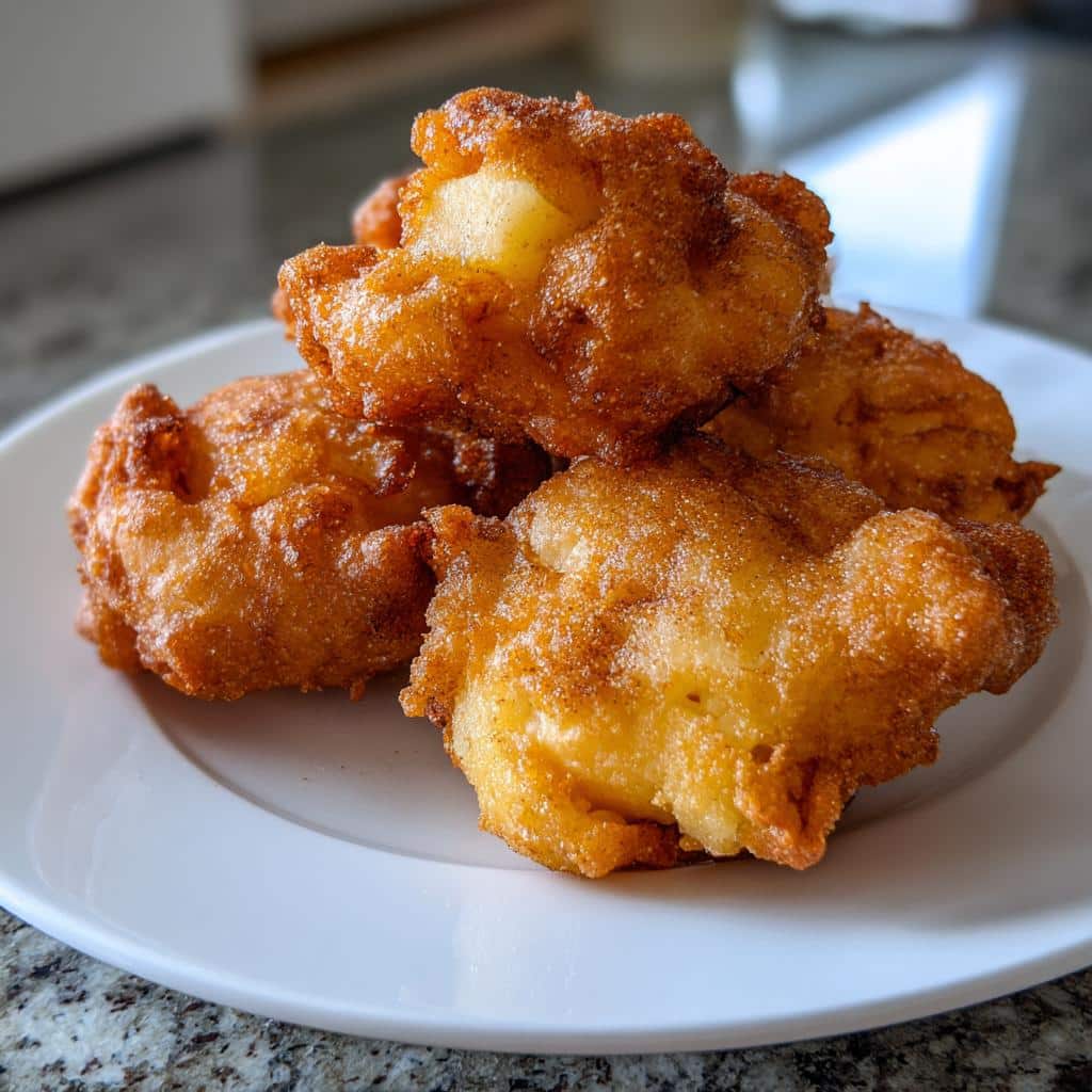 air fryer apple fritters high protein