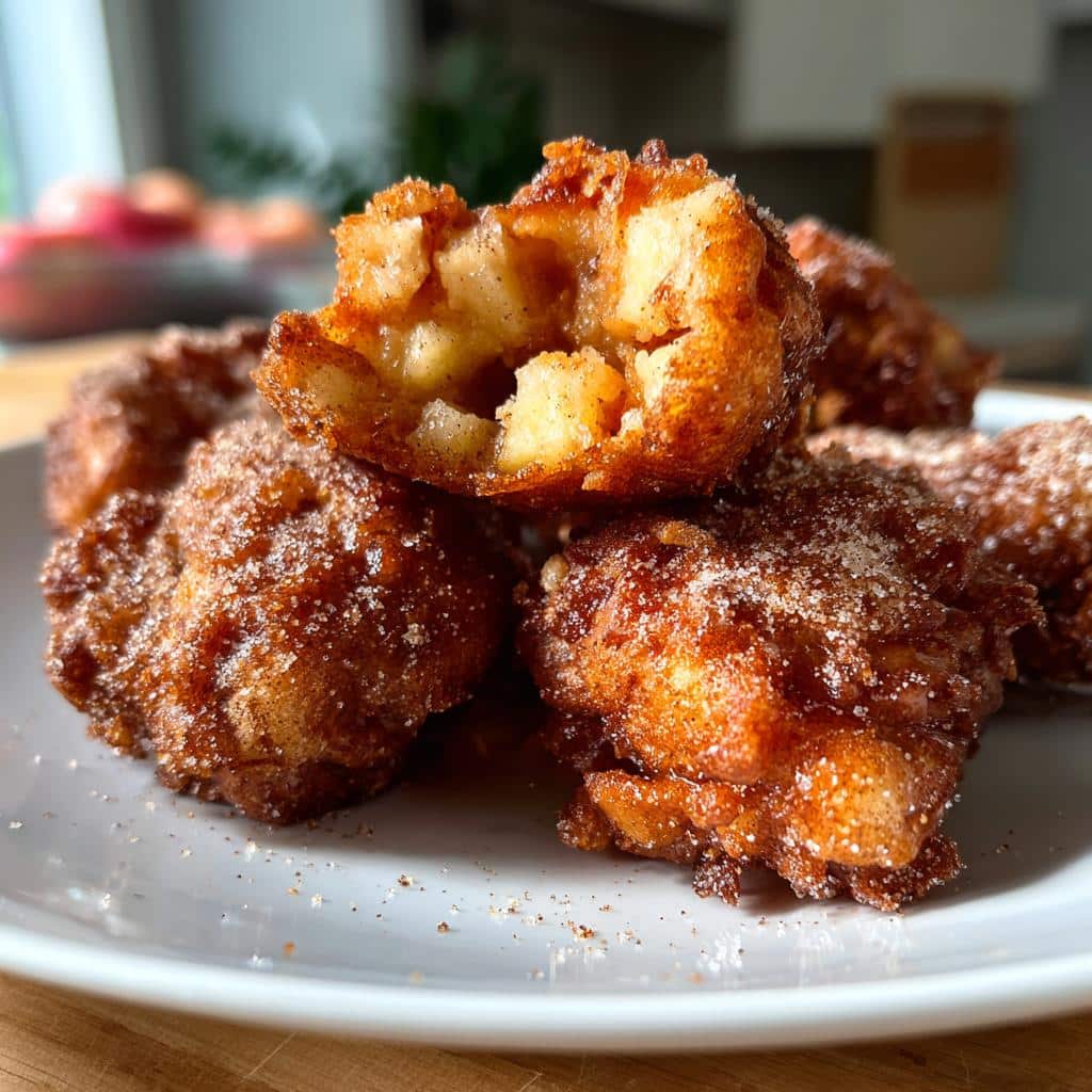 air fryer apple fritters low calorie - detail 1