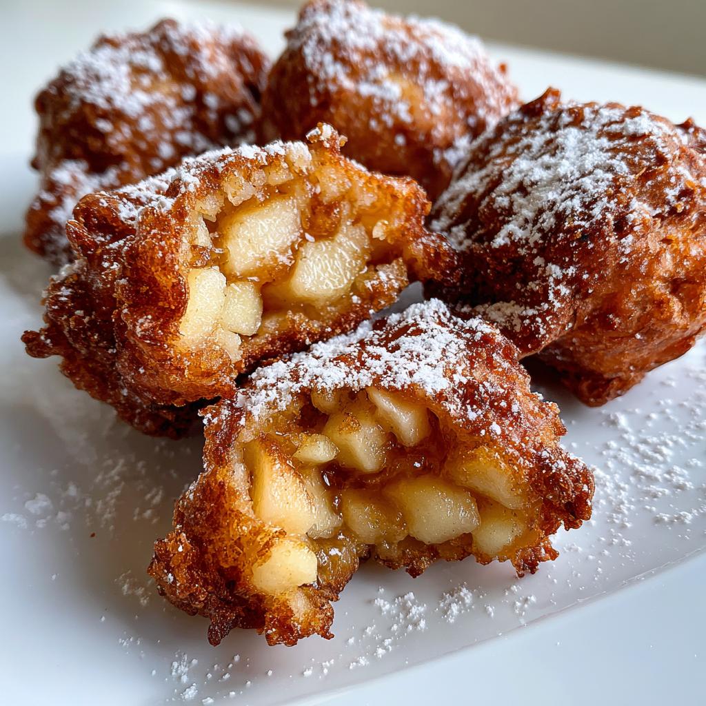 air fryer apple fritters no bake style - detail 1