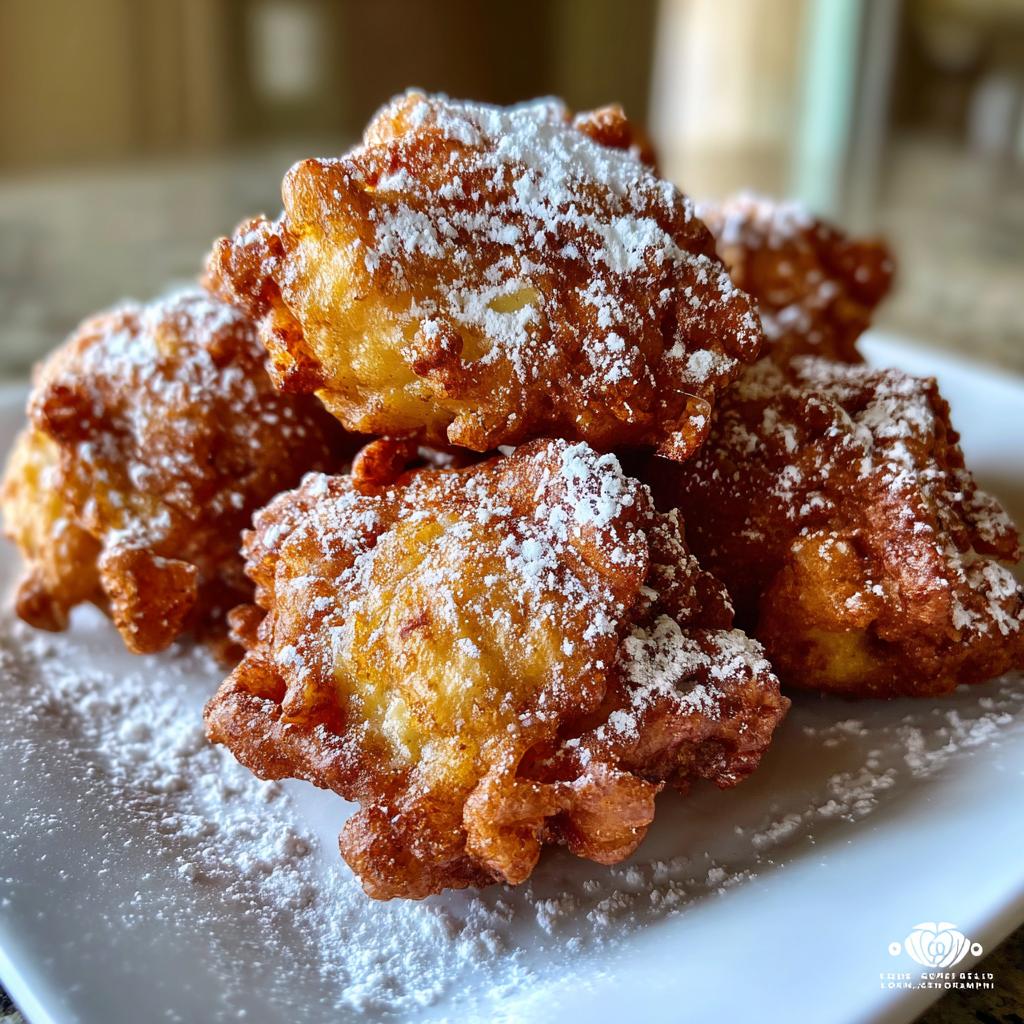 air fryer apple fritters party dessert - detail 1